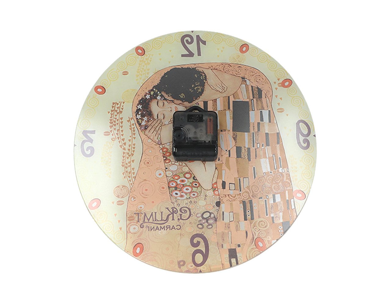 Zegar ścienny - G. Klimt, Pocałunek (CARMANI)