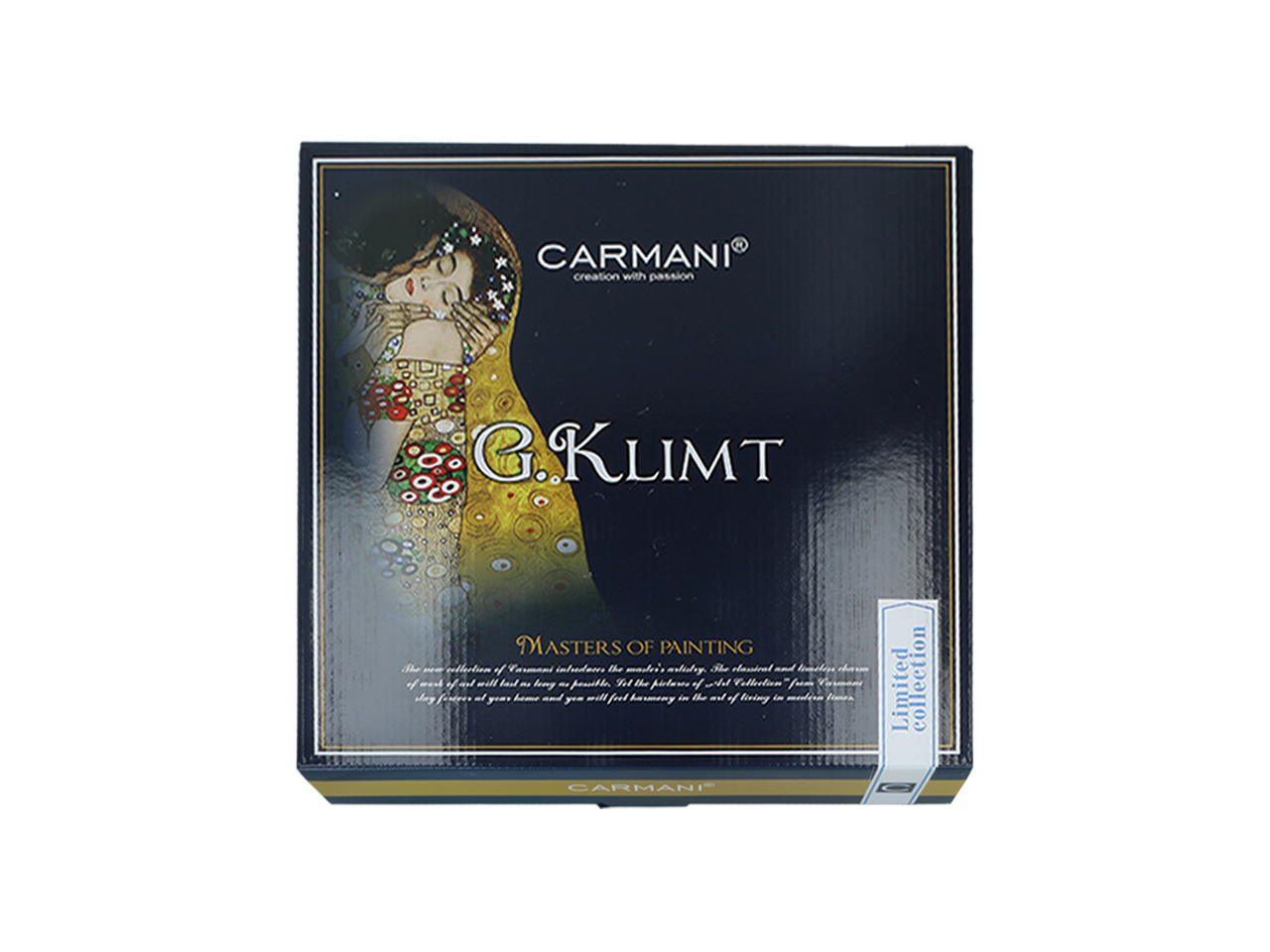 Zegar ścienny - G. Klimt, Pocałunek (CARMANI)