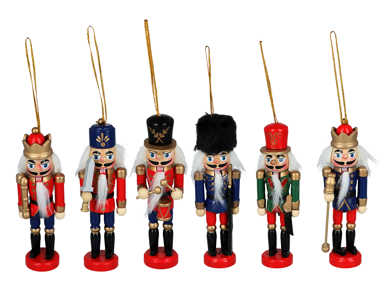 Kpl. 6 ozdób choinkowych - Ołowiany żołnierzyk