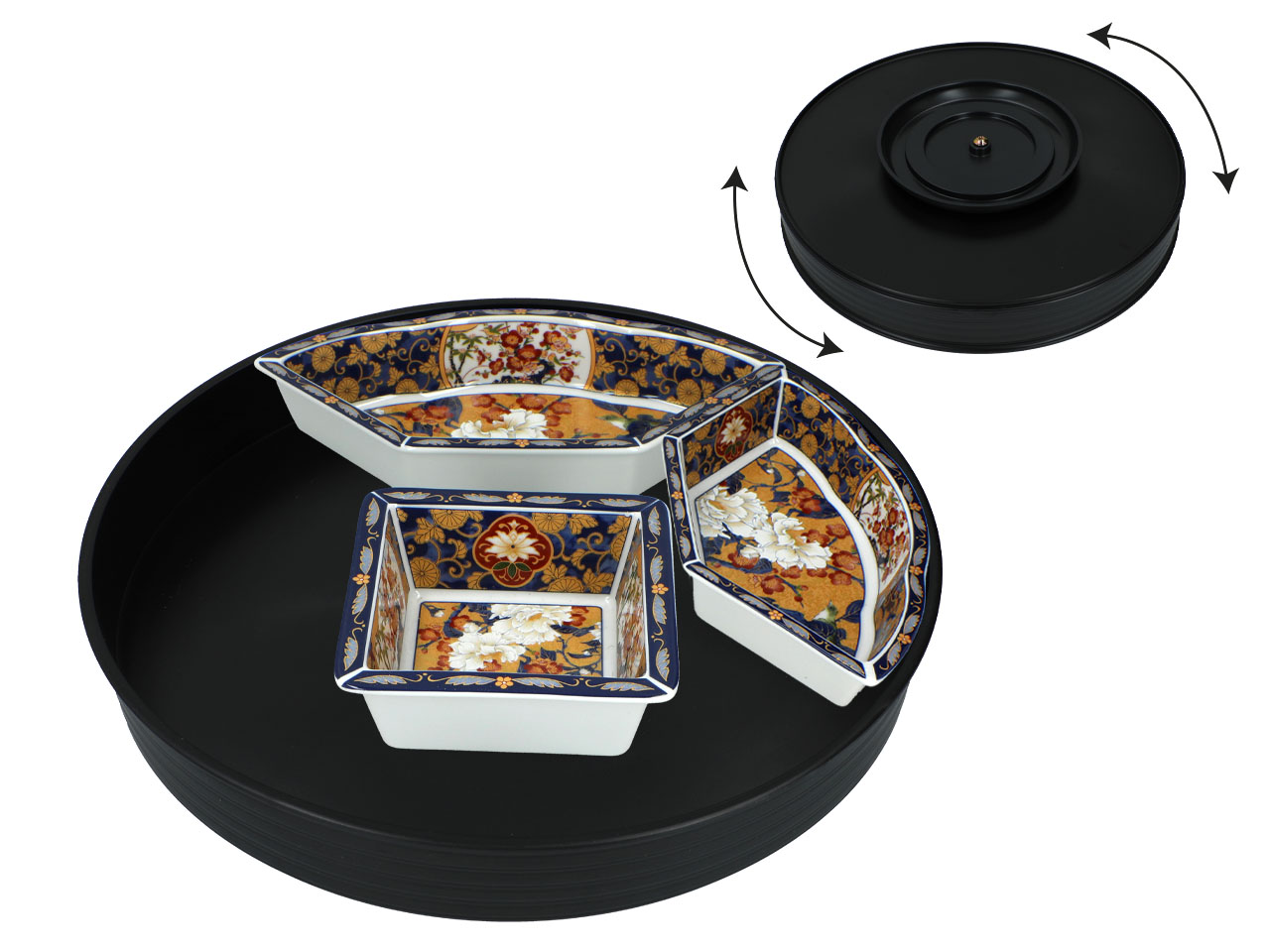 Naczynie ceramiczne do serwowania przekąsek - Lazy Suzan