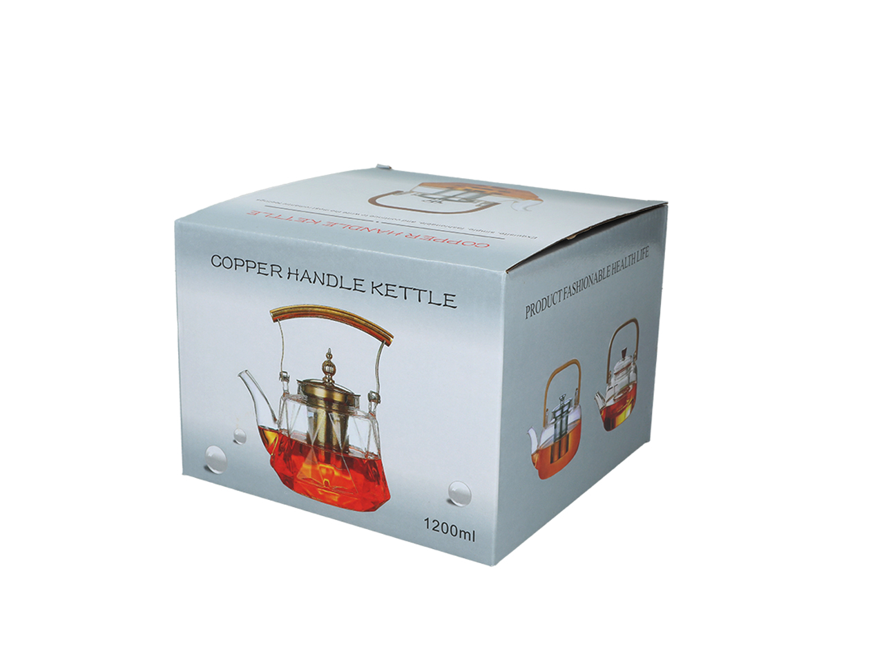 Czajnik szklany z sitkiem wzór 5