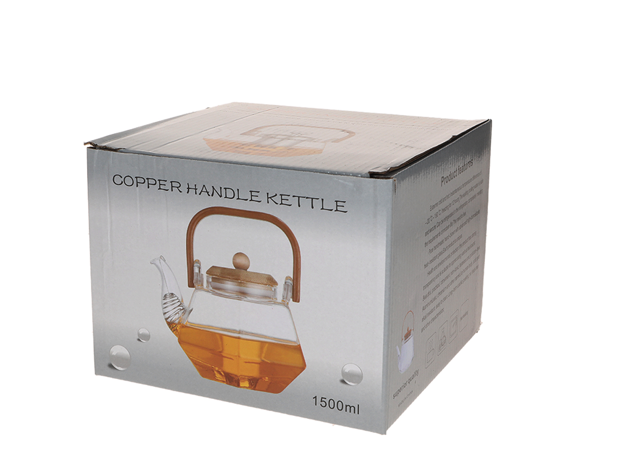 Czajnik szklany z sitkiem wzór 9