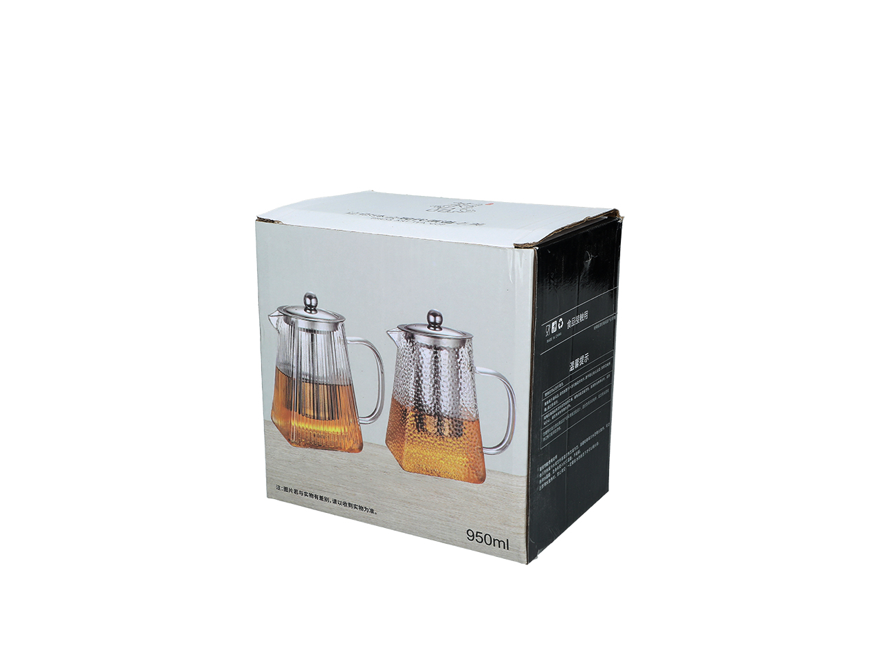 Czajnik szklany z sitkiem wzór 17